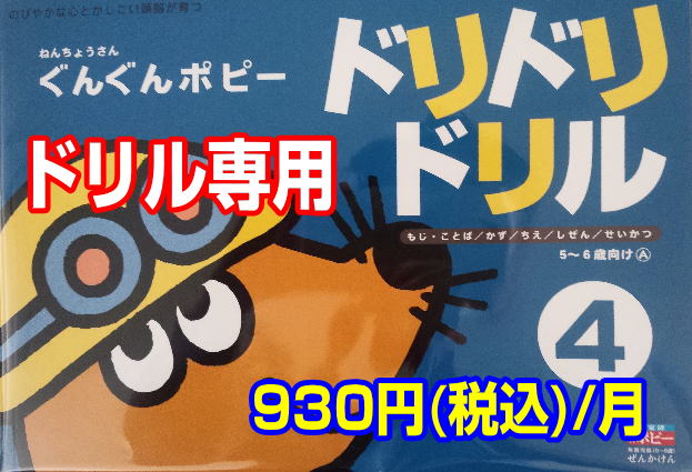 ドリドリドリルぐんぐんポピー年長児用|ファーストエフ/ポピーふくい第一支部